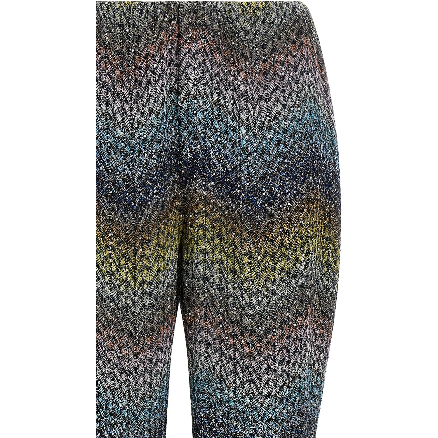 Multicolor Viscose Flared Pants