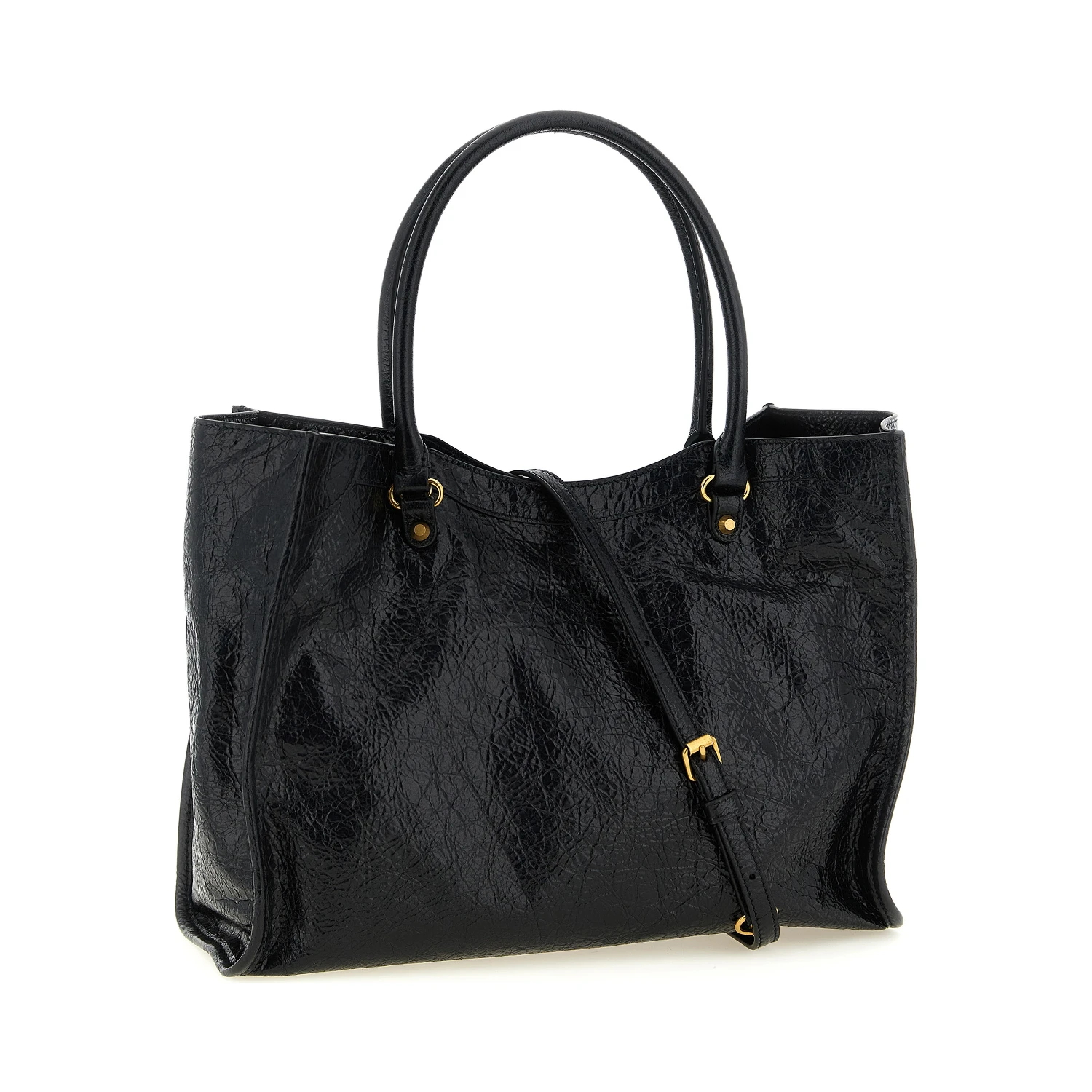 Black Lamb Leather Tote Bag