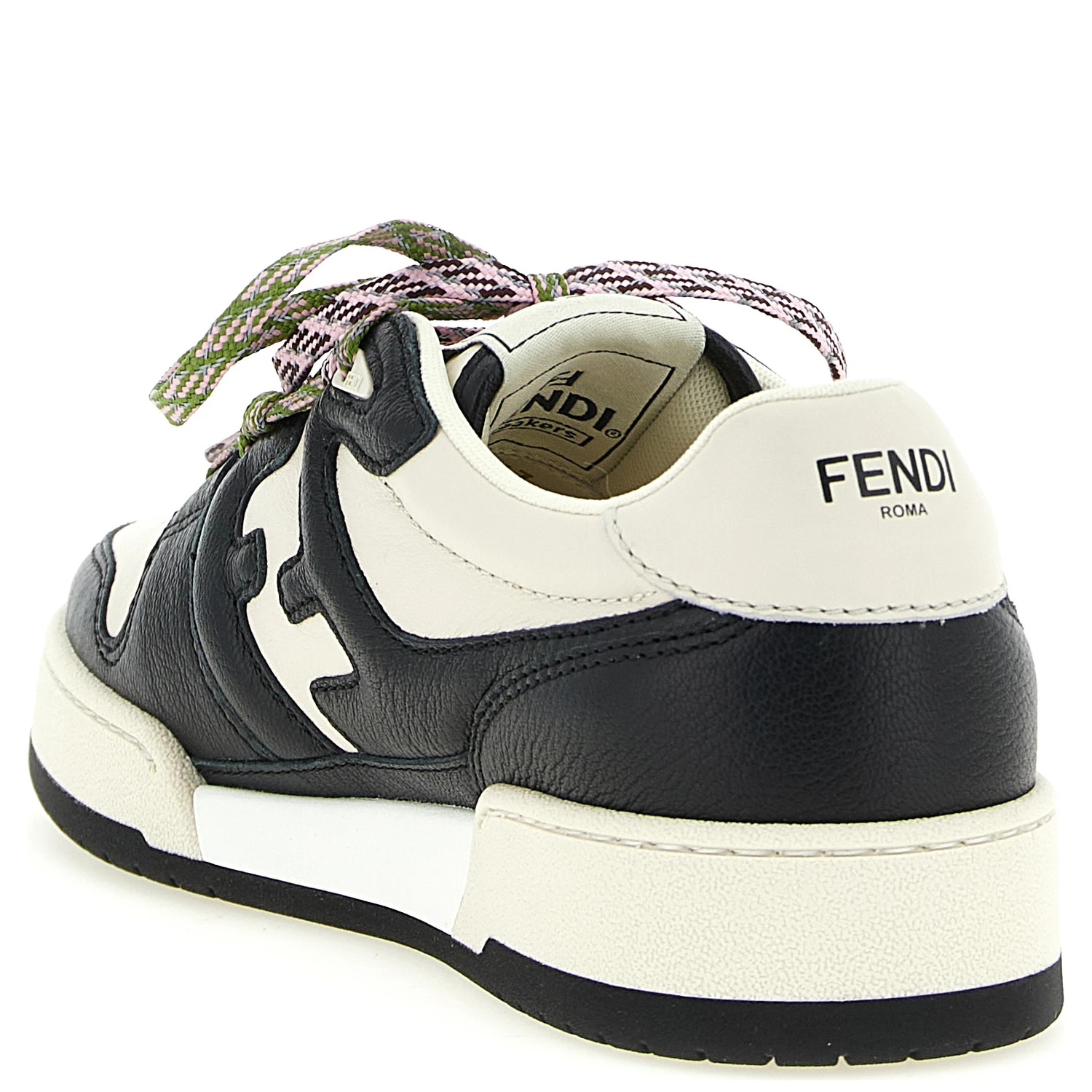 Bicolor Calfskin Athletic Sneakers