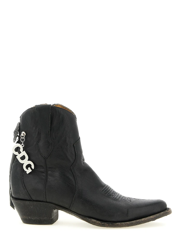 Black Cowhide Chelsea Boots