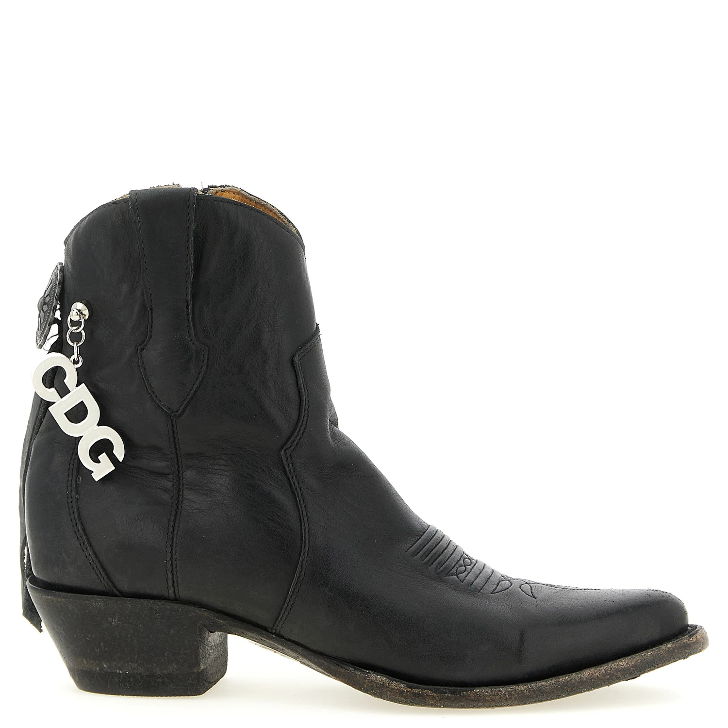 Black Cowhide Chelsea Boots