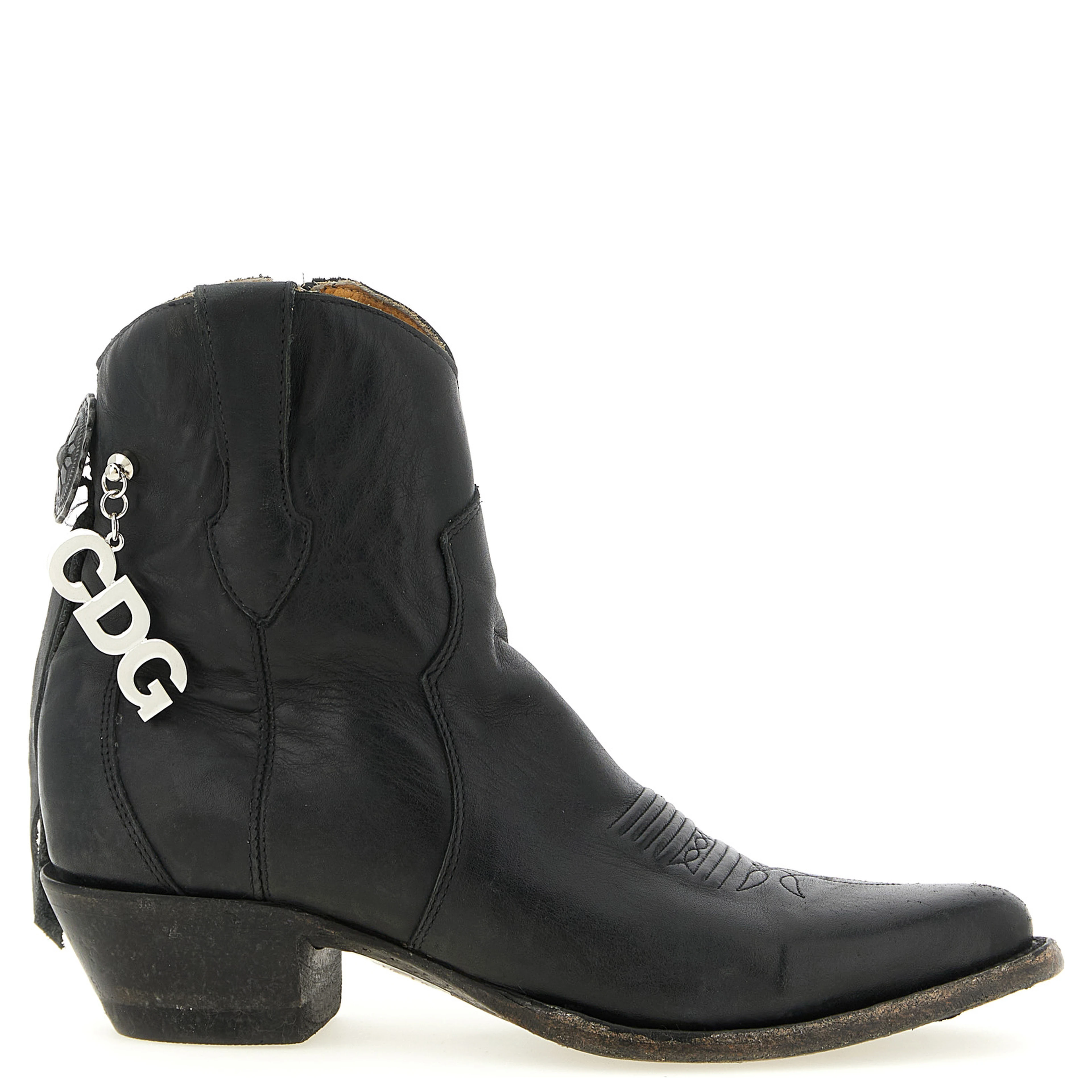 Black Cowhide Chelsea Boots