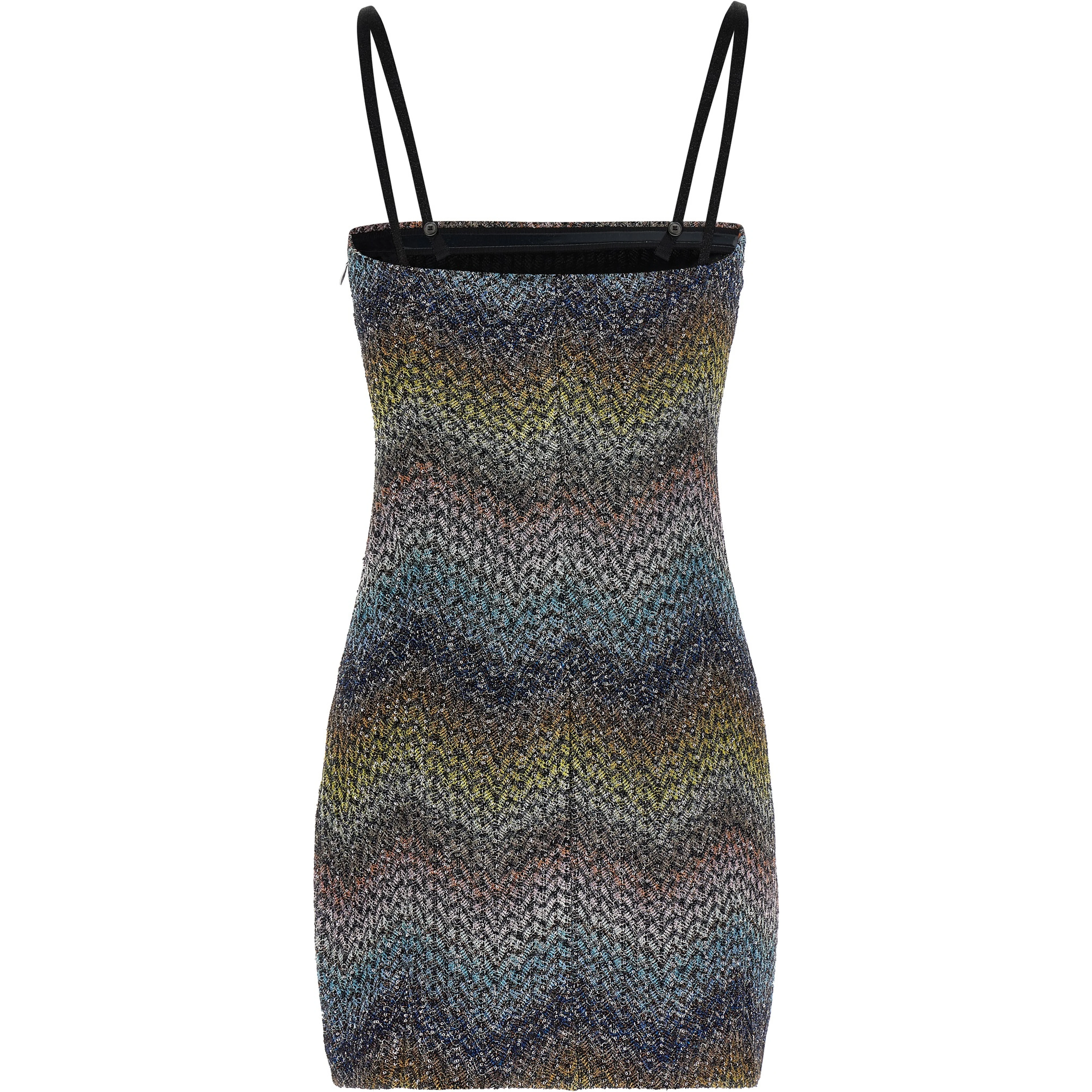 Multicolor Viscose Short Dress