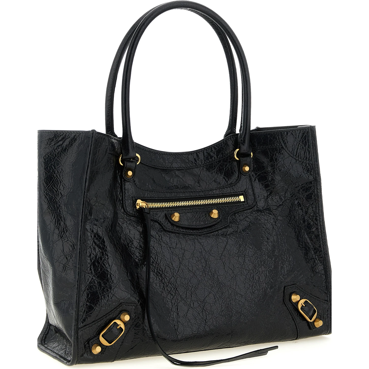 Black Lamb Leather Tote Bag