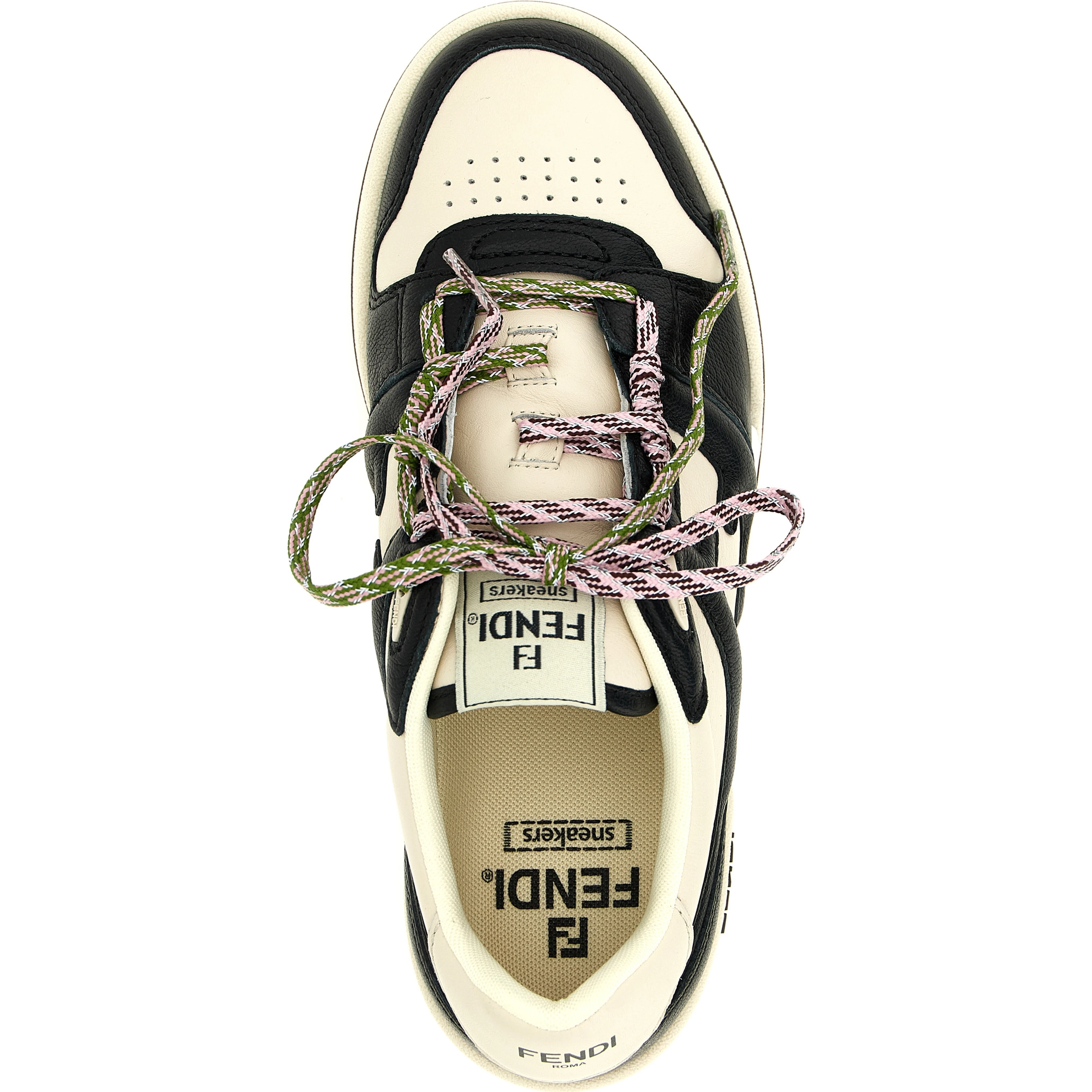 Bicolor Calfskin Athletic Sneakers