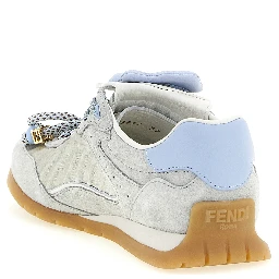 Gray Calfskin Athletic Sneakers