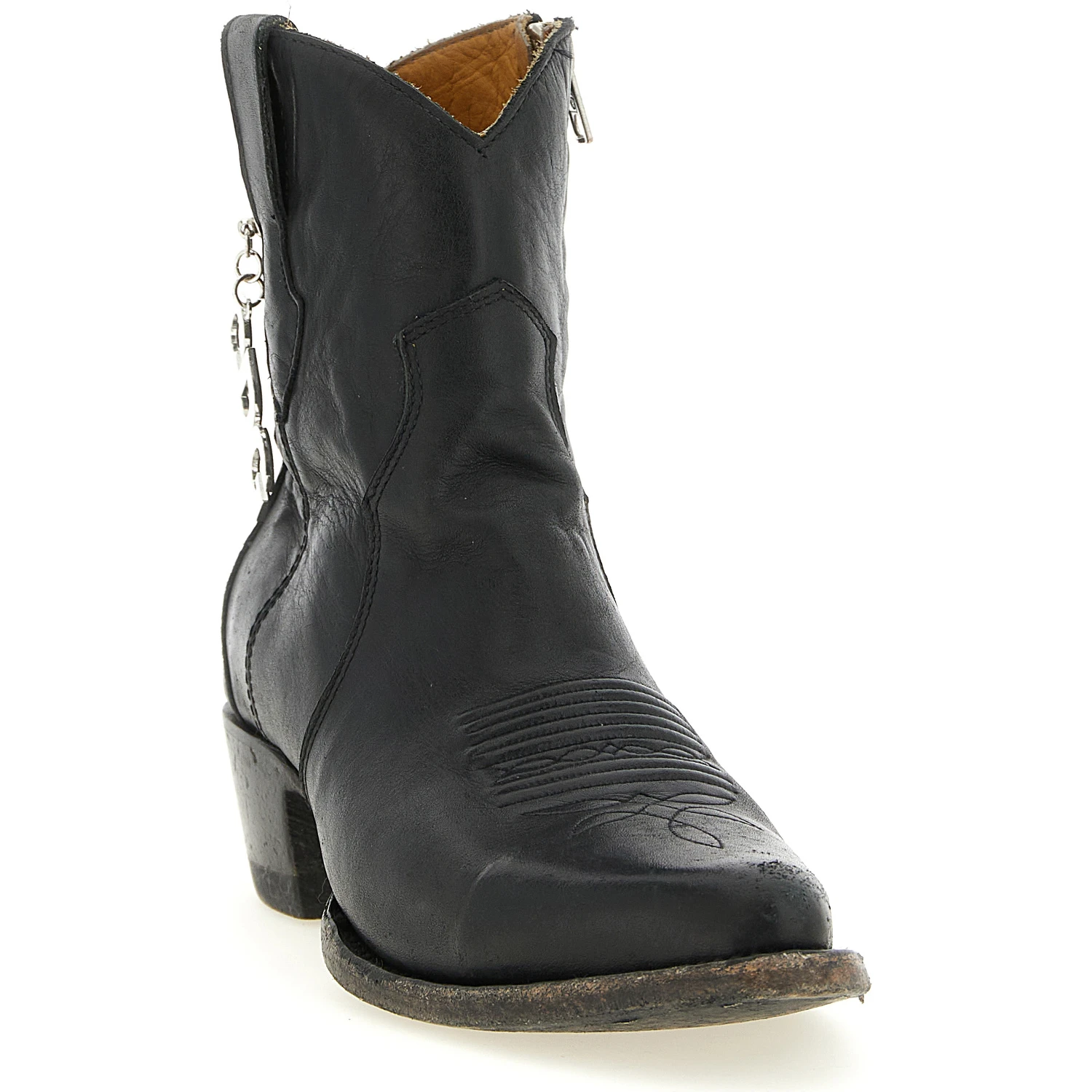 Black Cowhide Chelsea Boots