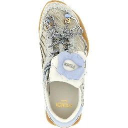 Gray Calfskin Athletic Sneakers