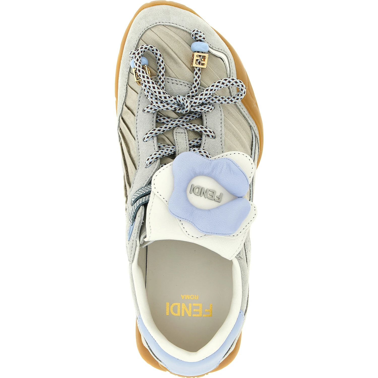 Gray Calfskin Athletic Sneakers