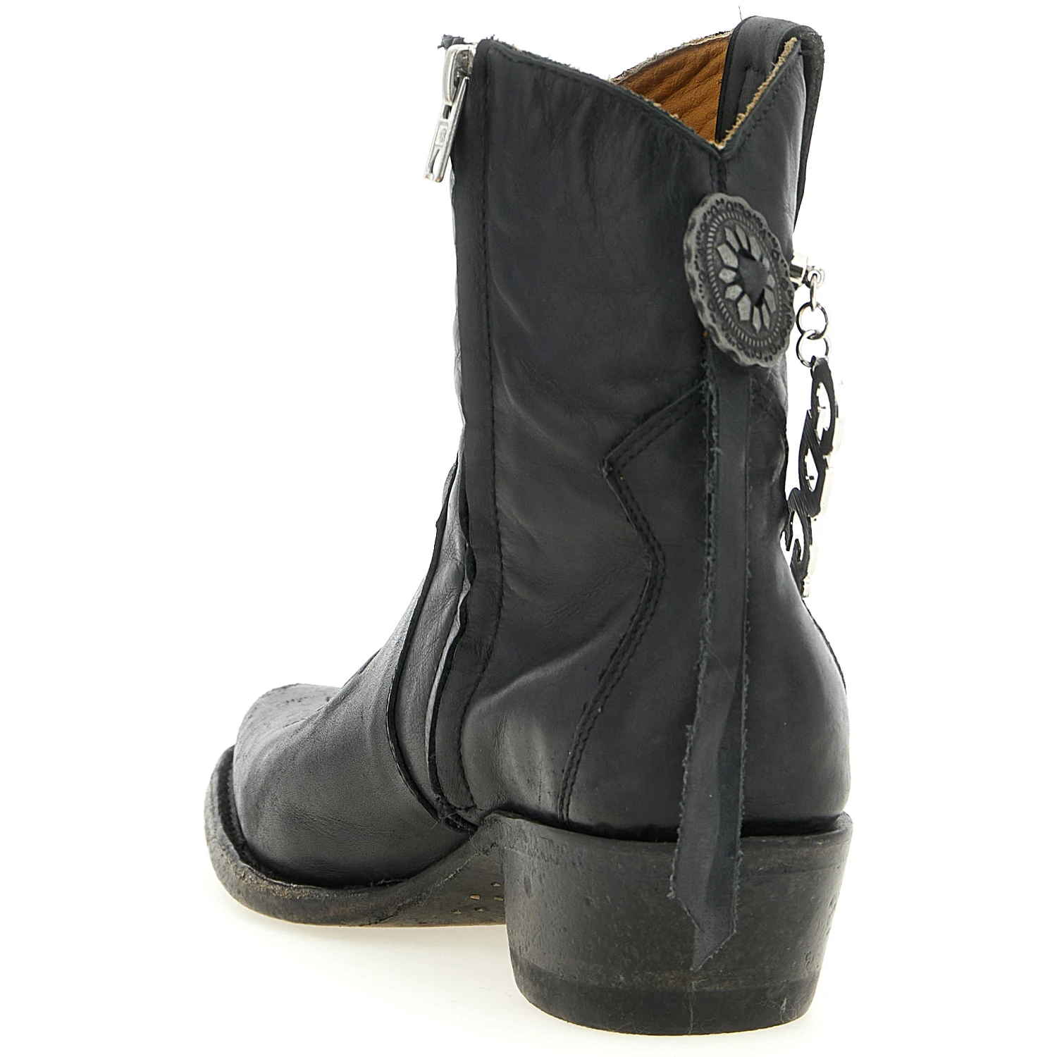 Black Cowhide Chelsea Boots