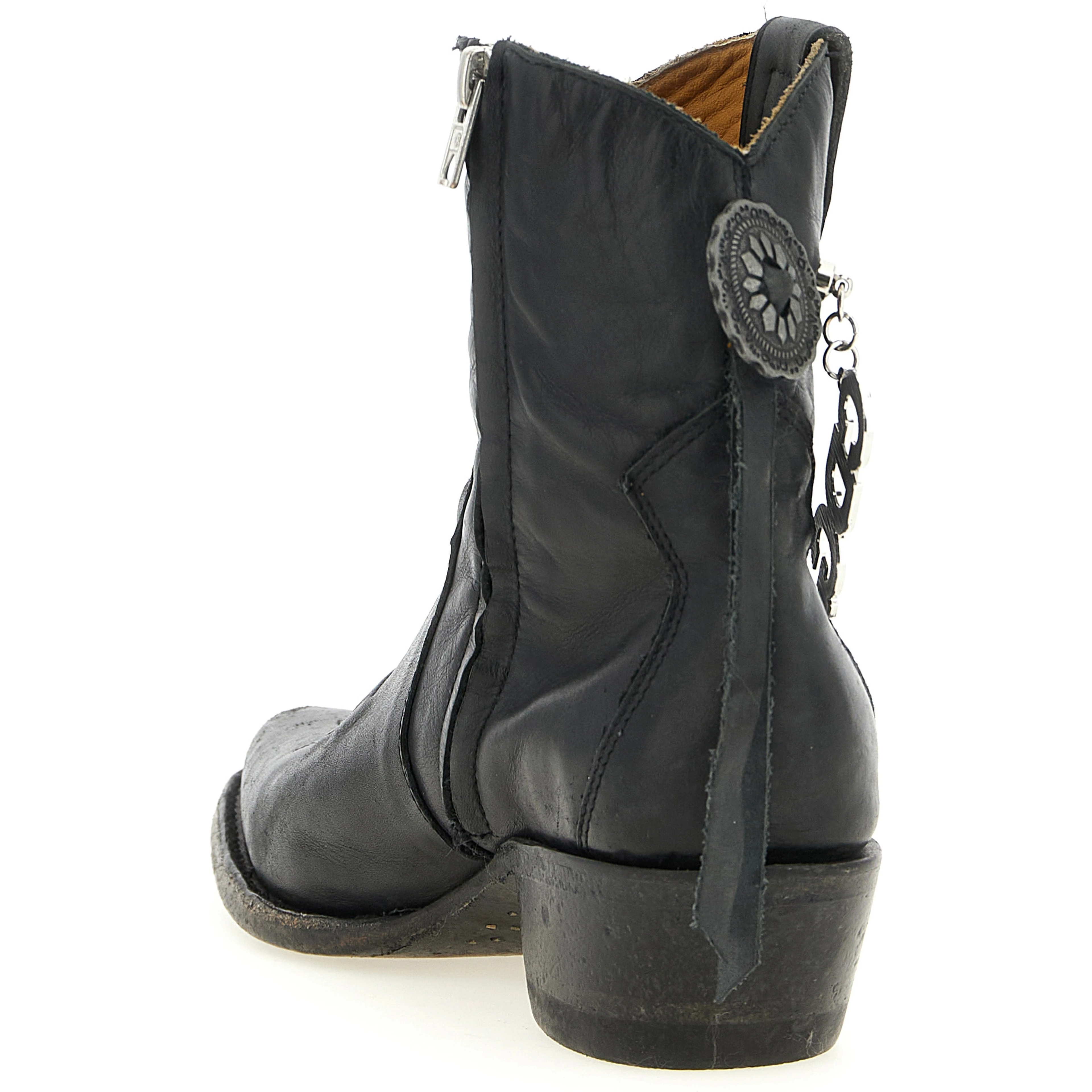 Black Cowhide Chelsea Boots