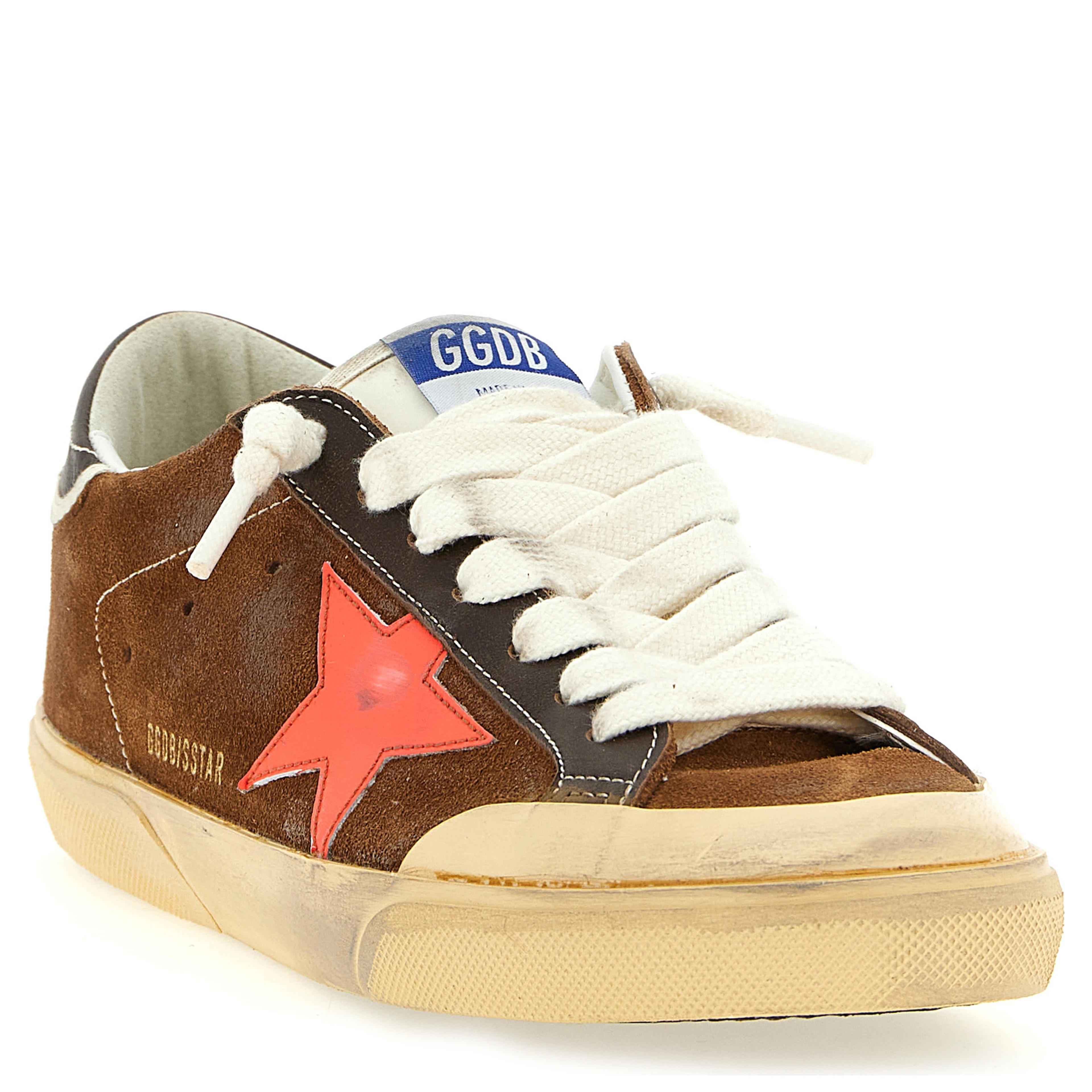 Brown Cowhide Low Top Sneakers