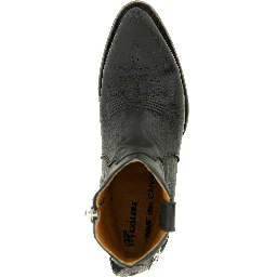 Black Cowhide Chelsea Boots