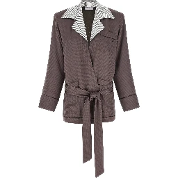 Purple Viscose Blazer
