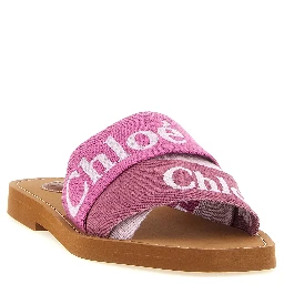 Multicolor Linen Slides