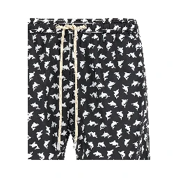 Bicolor Polyester Swim Shorts