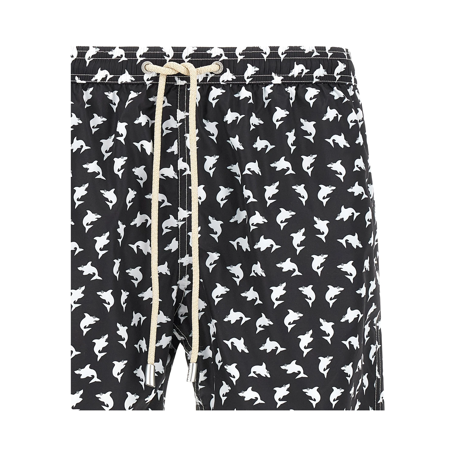 Bicolor Polyester Swim Shorts