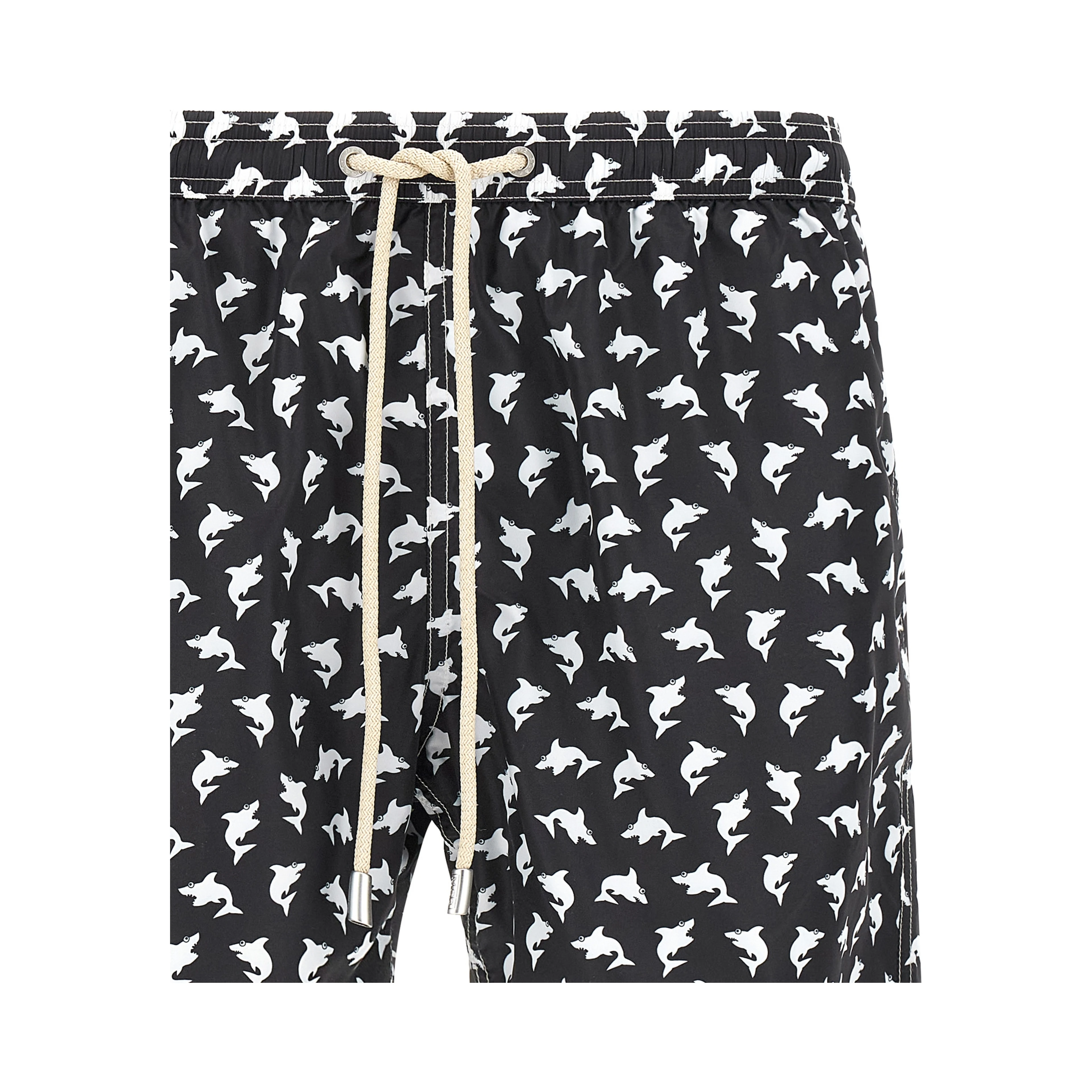 Bicolor Polyester Swim Shorts
