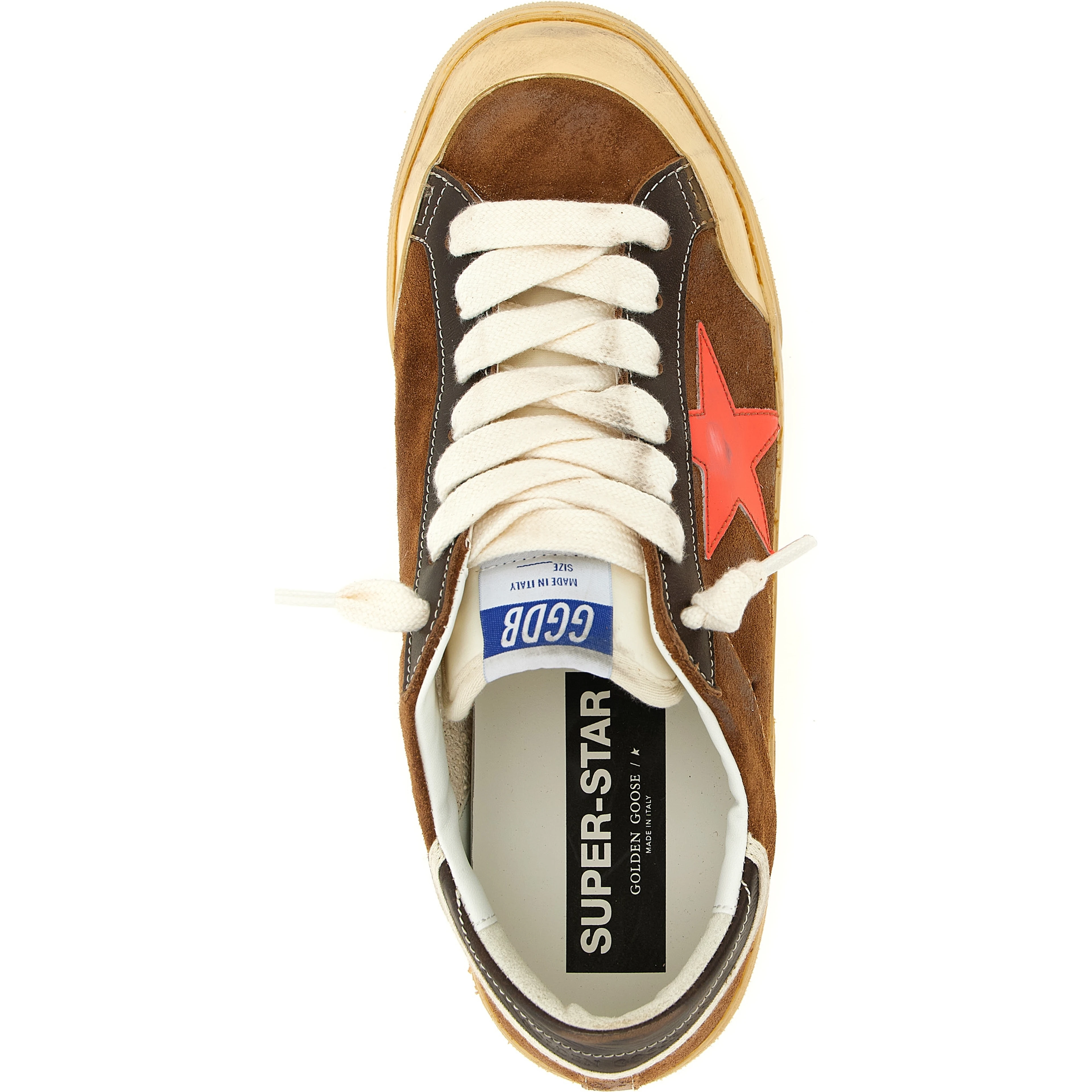 Brown Cowhide Low Top Sneakers