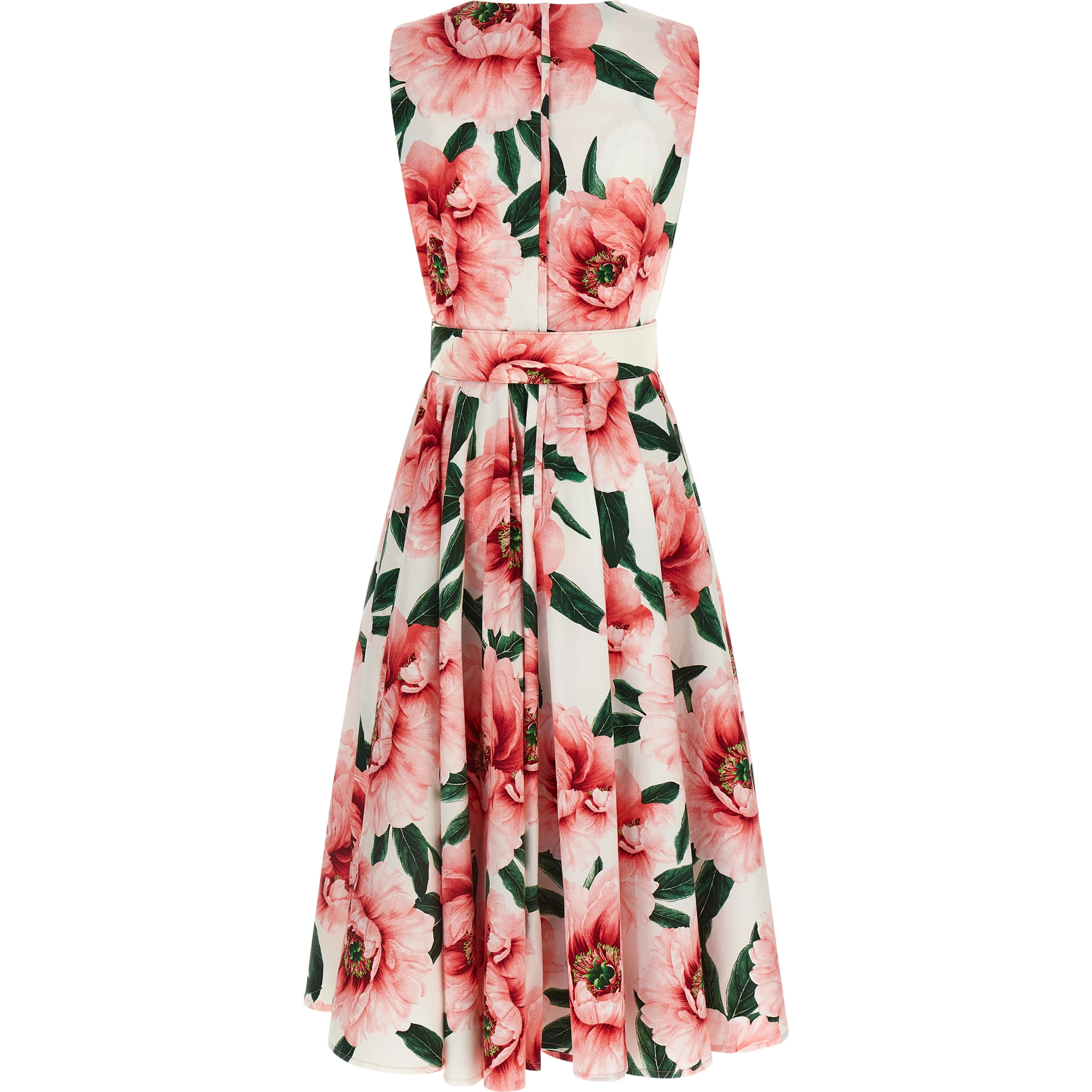 Multicolor Cotton Midi Dress