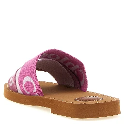 Multicolor Linen Slides