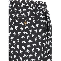 Bicolor Polyester Swim Shorts