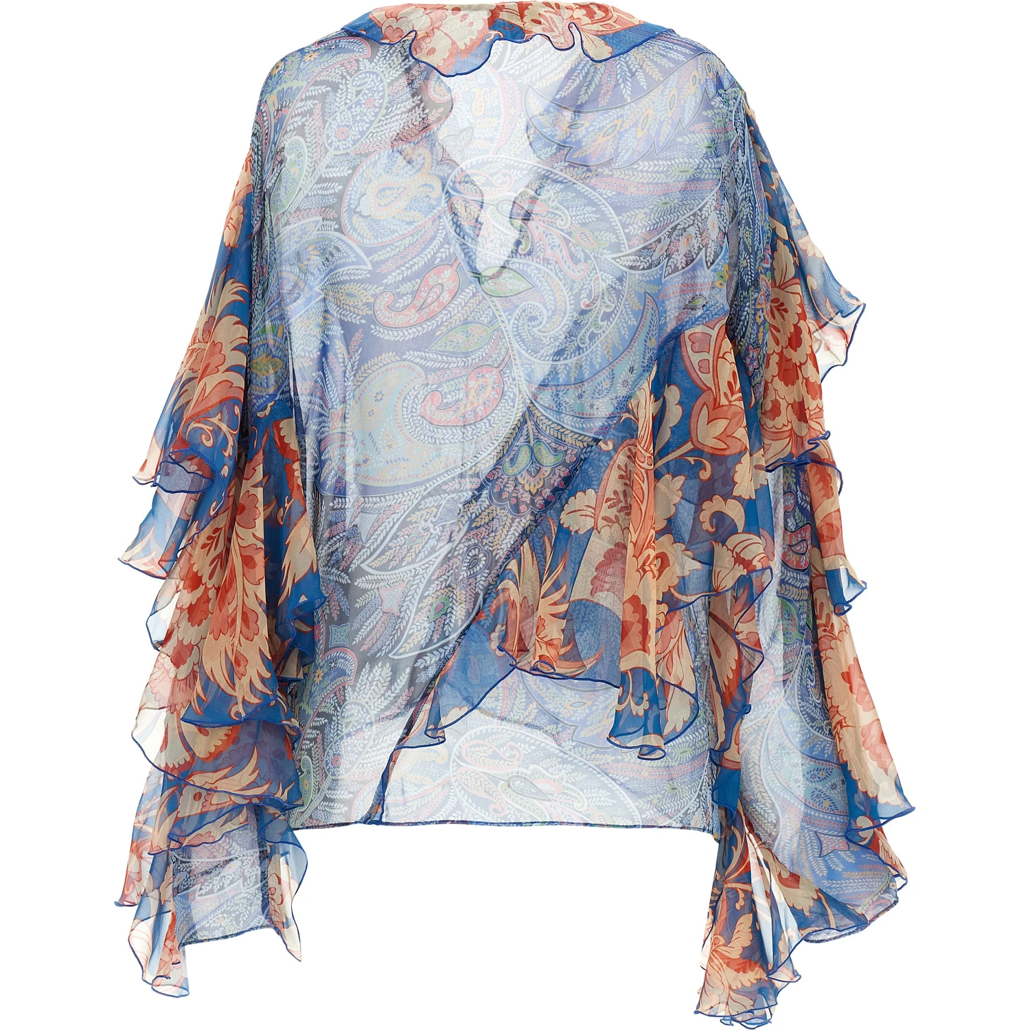Blue Silk Blouse