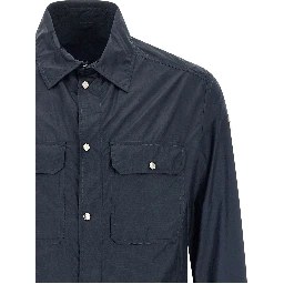 Blue Polyamide Blouse