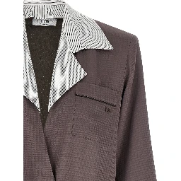 Purple Viscose Blazer