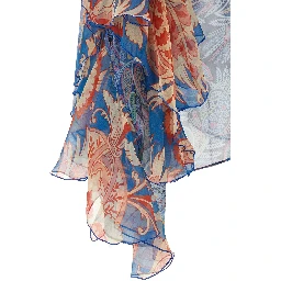 Blue Silk Blouse