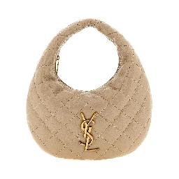 Beige Lamb Leather Handbag