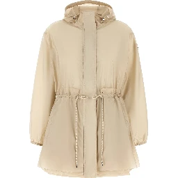Beige Polyamide Shell Jacket