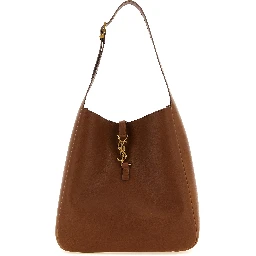 Brown Calfskin Shoulder Bag