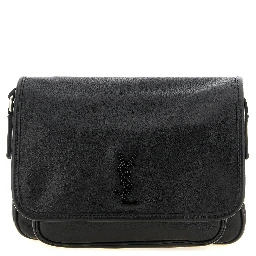 Black Calfskin Crossbody Bag