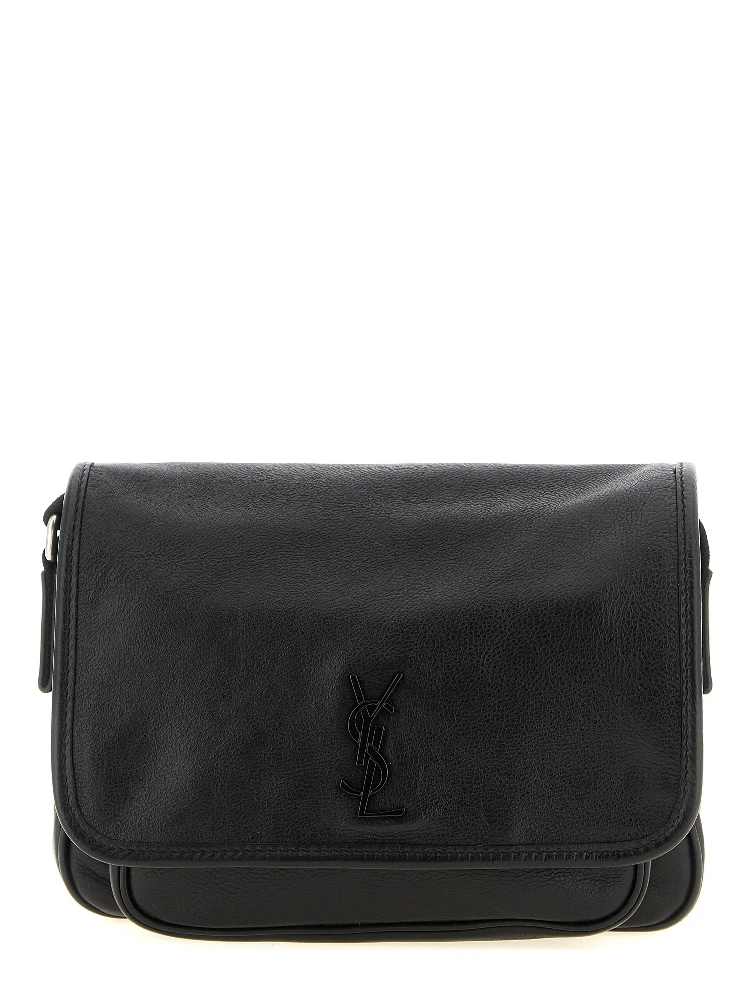 Black Calfskin Crossbody Bag