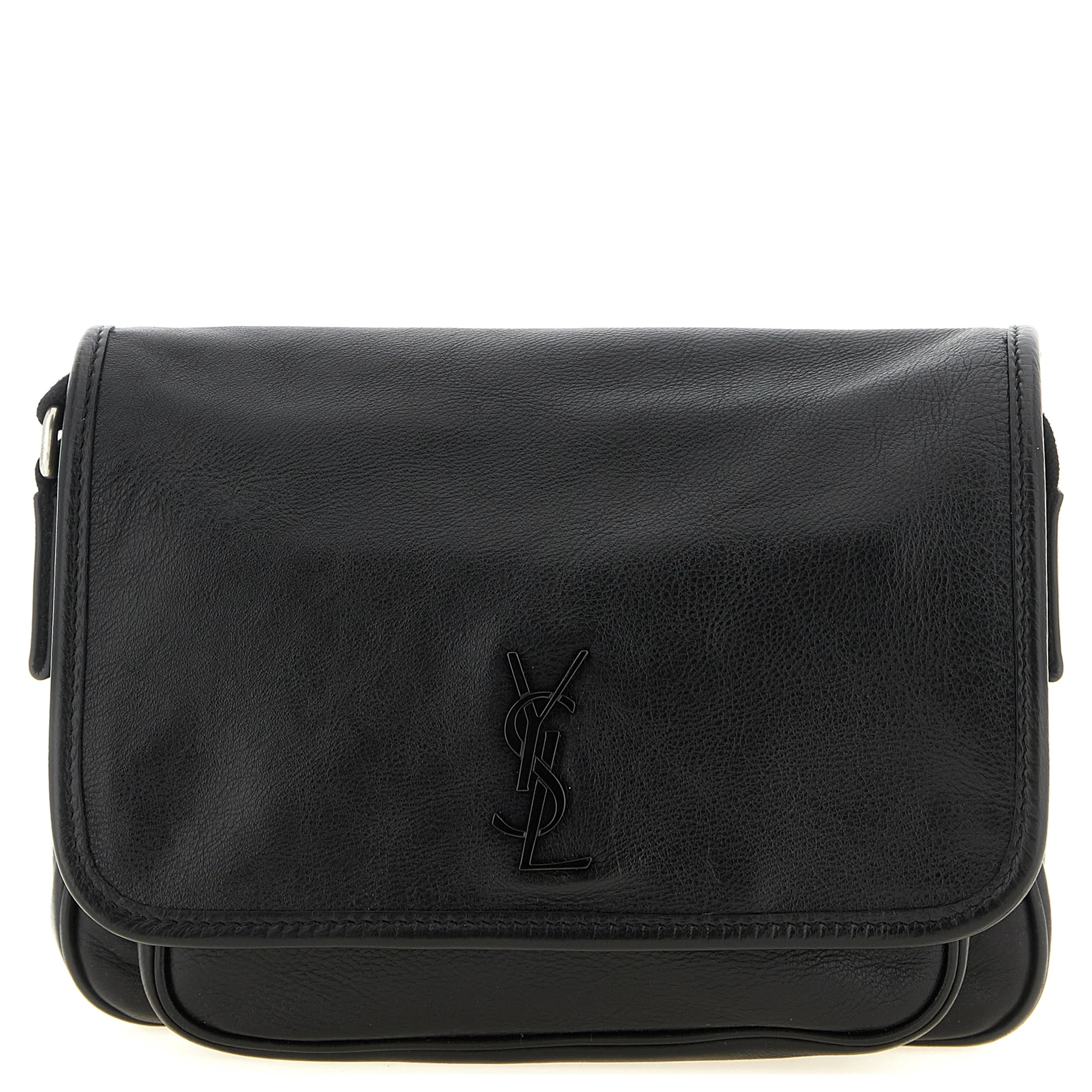 Black Calfskin Crossbody Bag