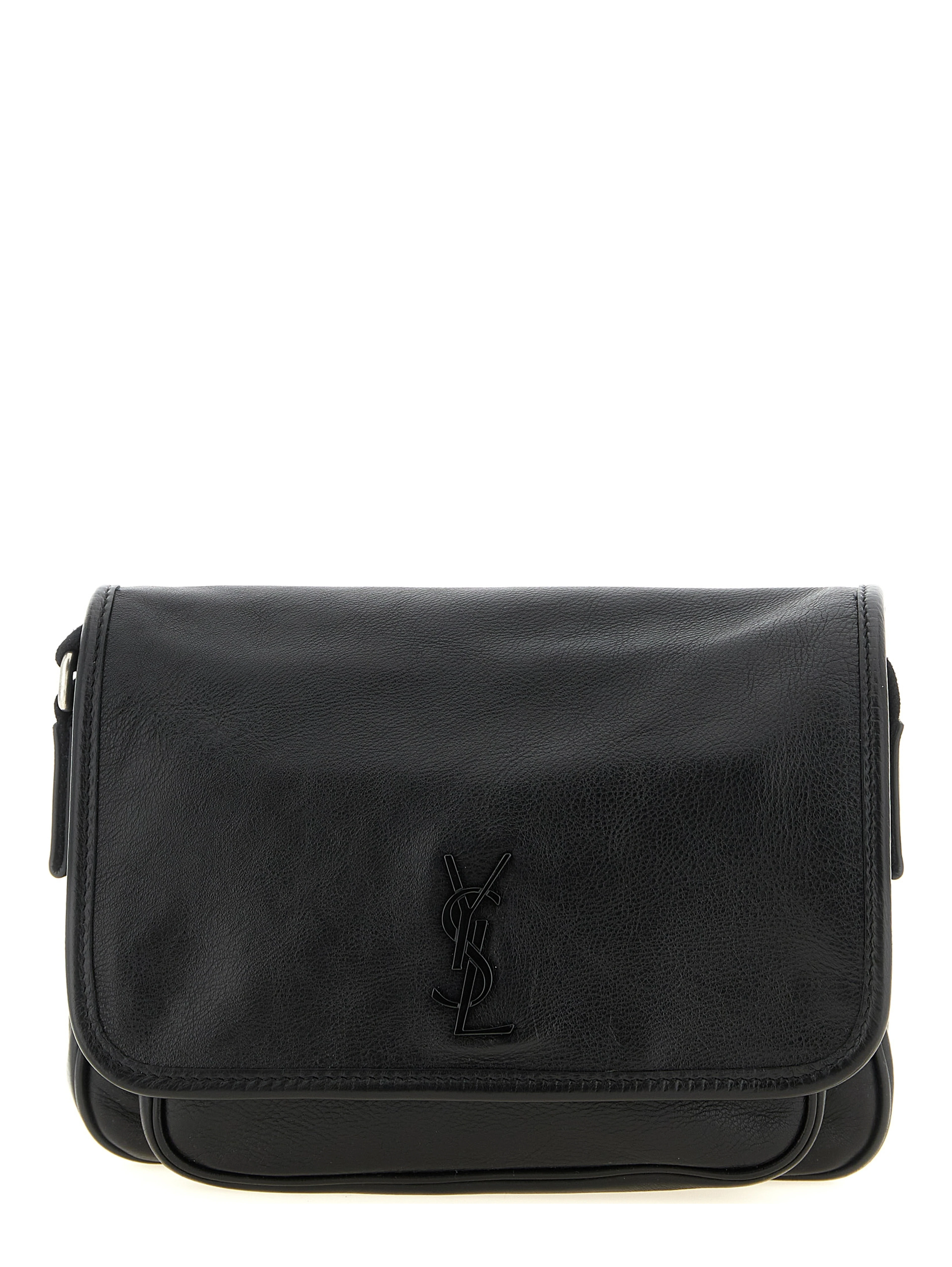 Black Calfskin Crossbody Bag
