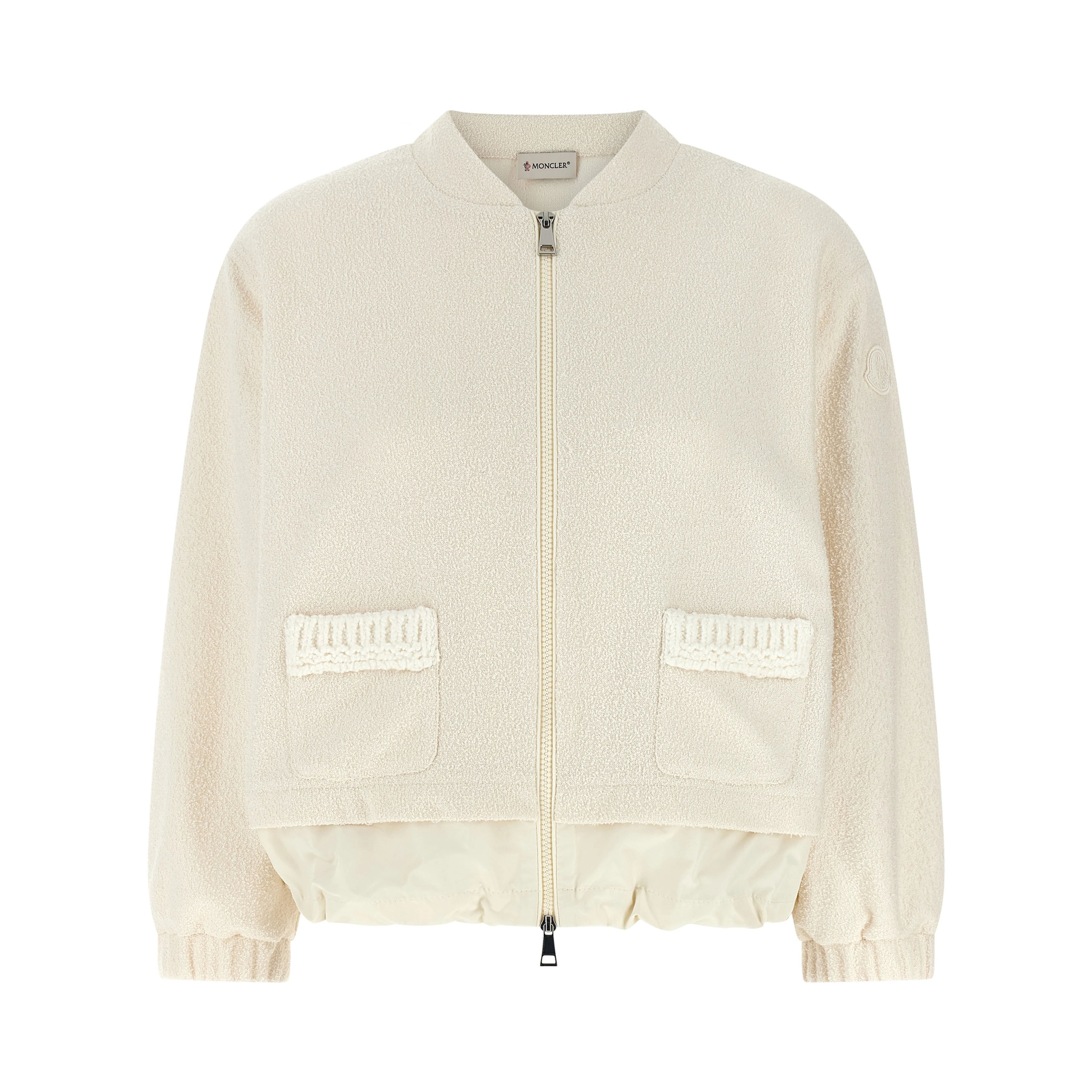 White Polyester Cardigan