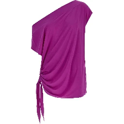 Purple Polyamide Casual Dress