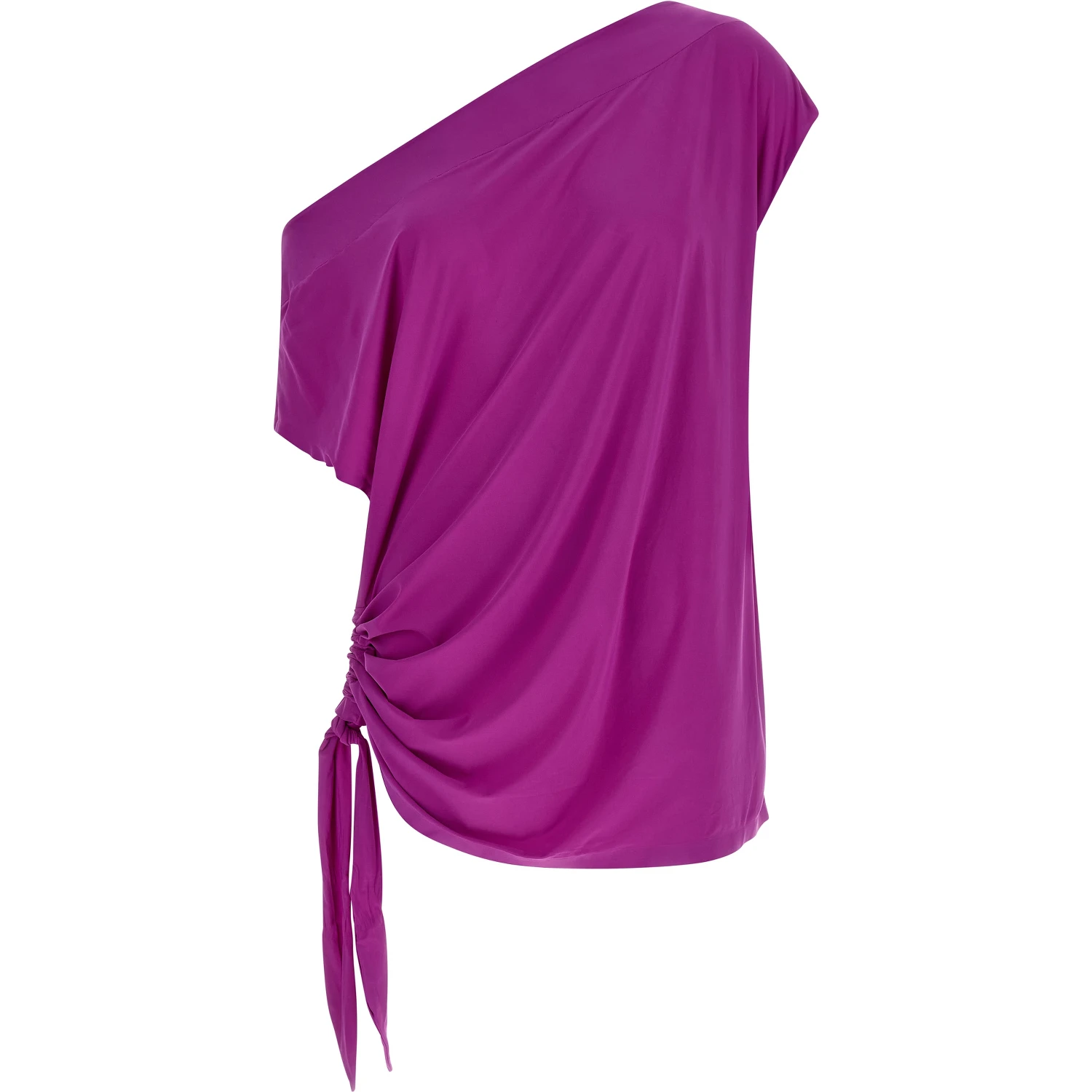 Purple Polyamide Casual Dress