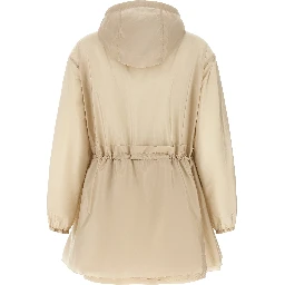 Beige Polyamide Shell Jacket