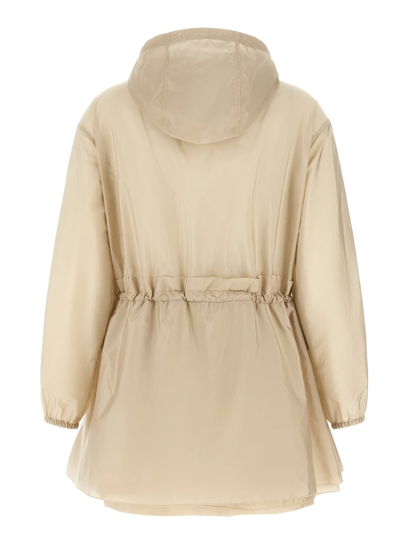 Beige Polyamide Shell Jacket
