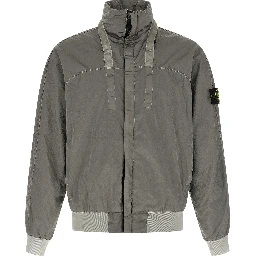 Gray Polyamide Bomber