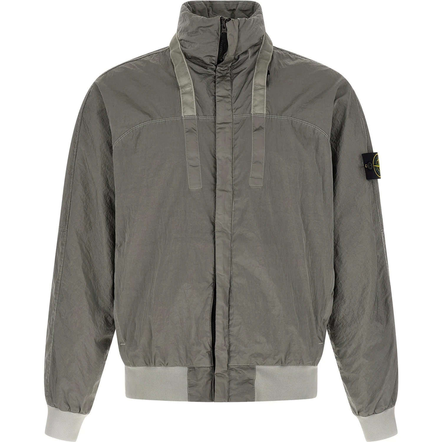 Gray Polyamide Bomber