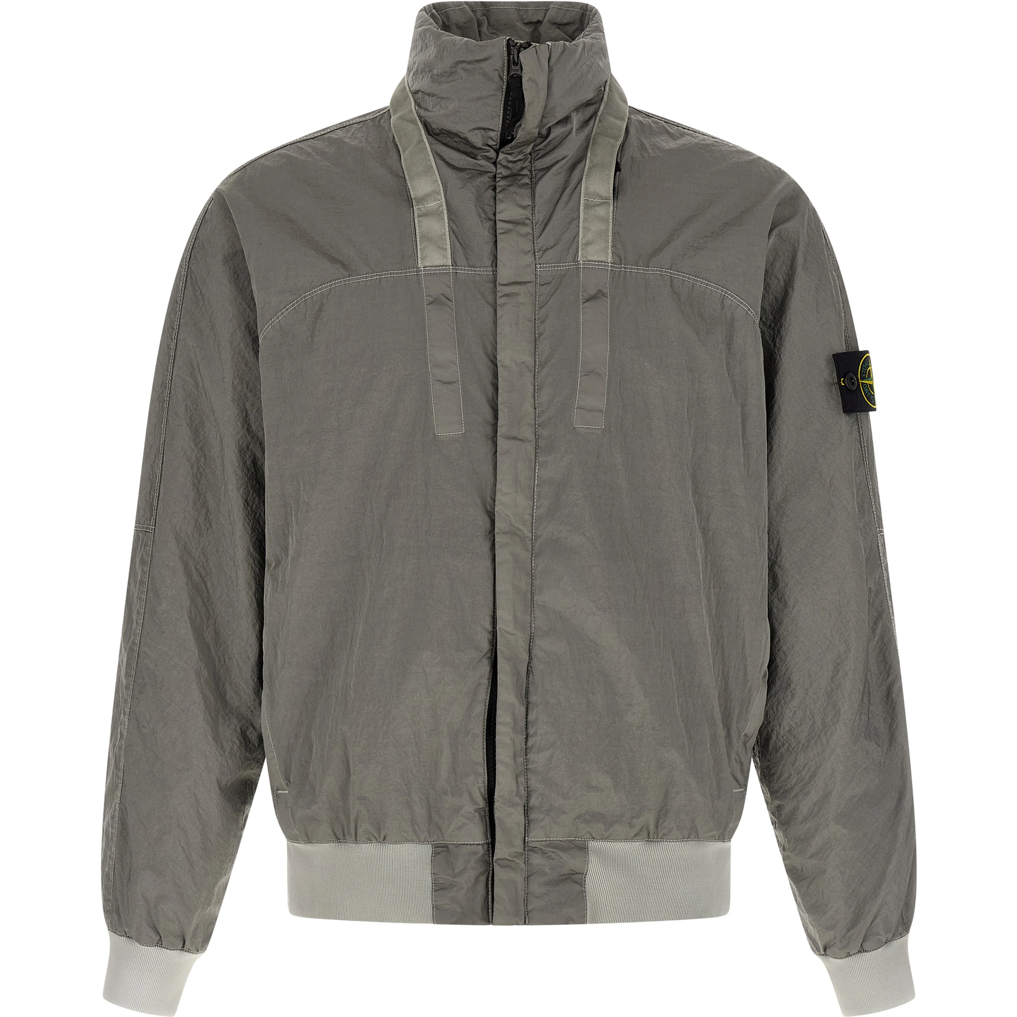 Gray Polyamide Bomber