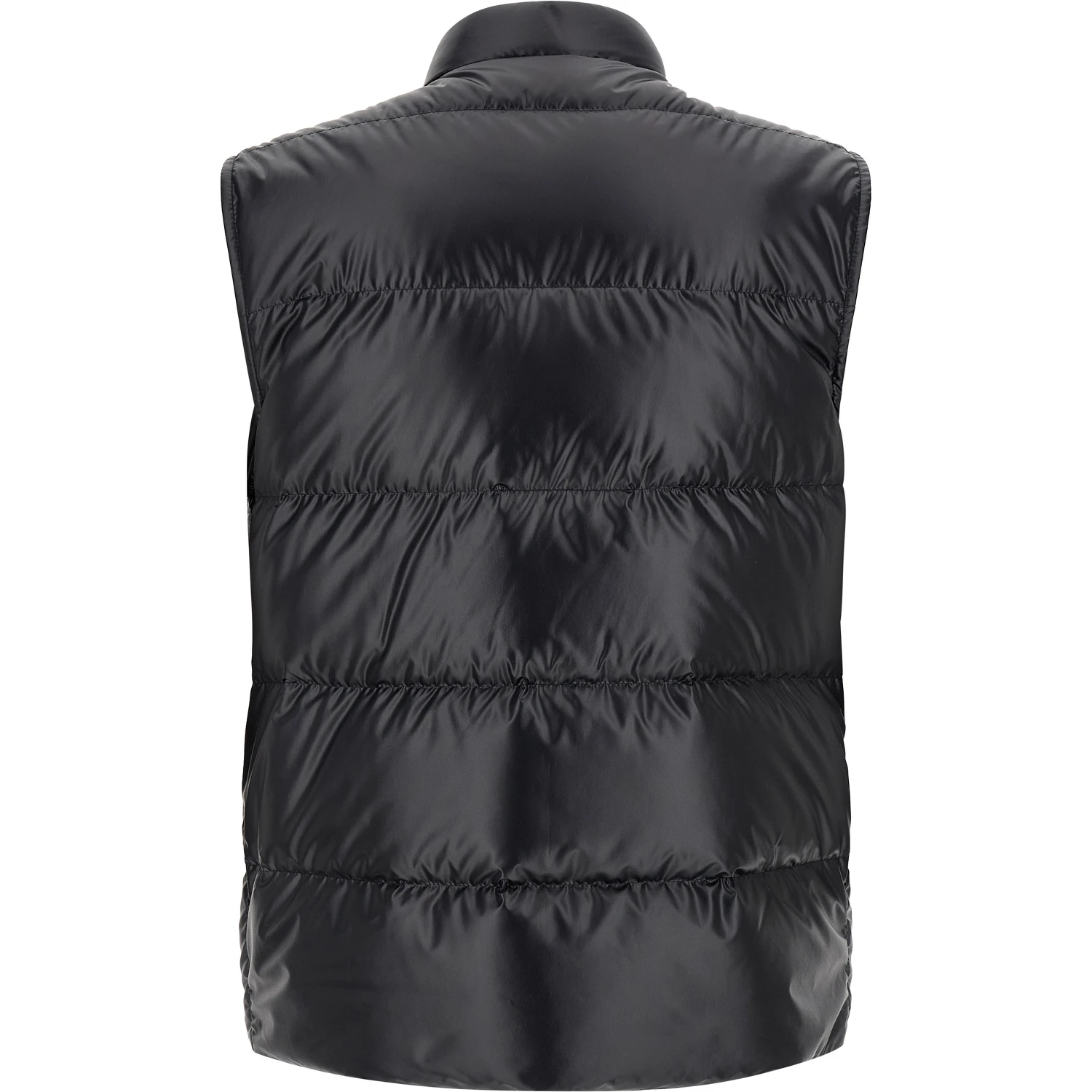 Blue Polyester Sleeveless Jacket