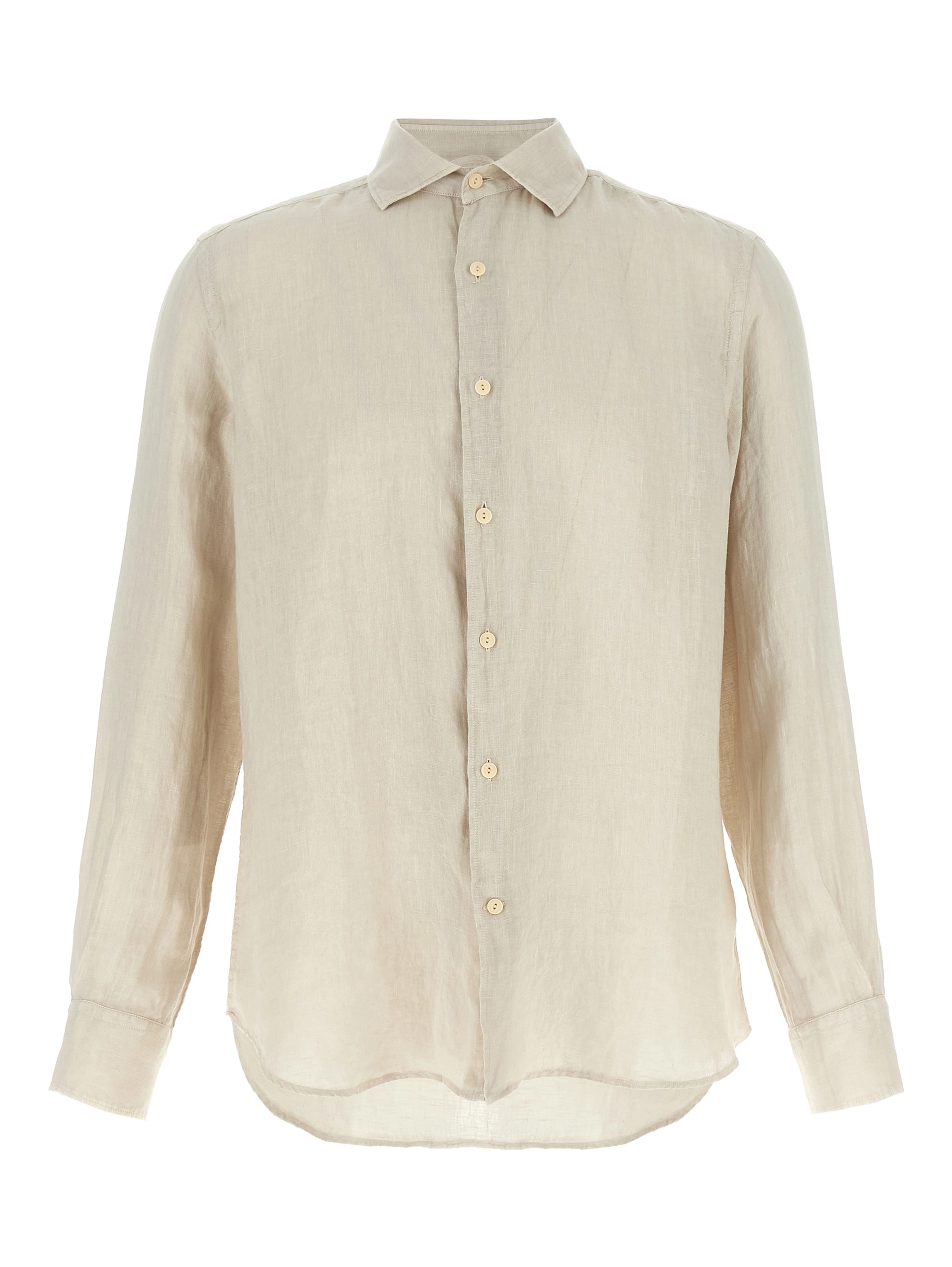 Beige Linen Blouse