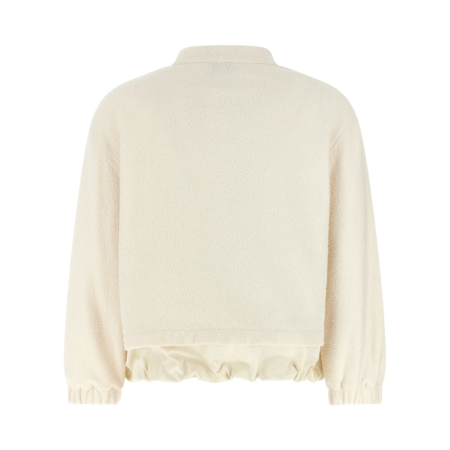 White Polyester Cardigan