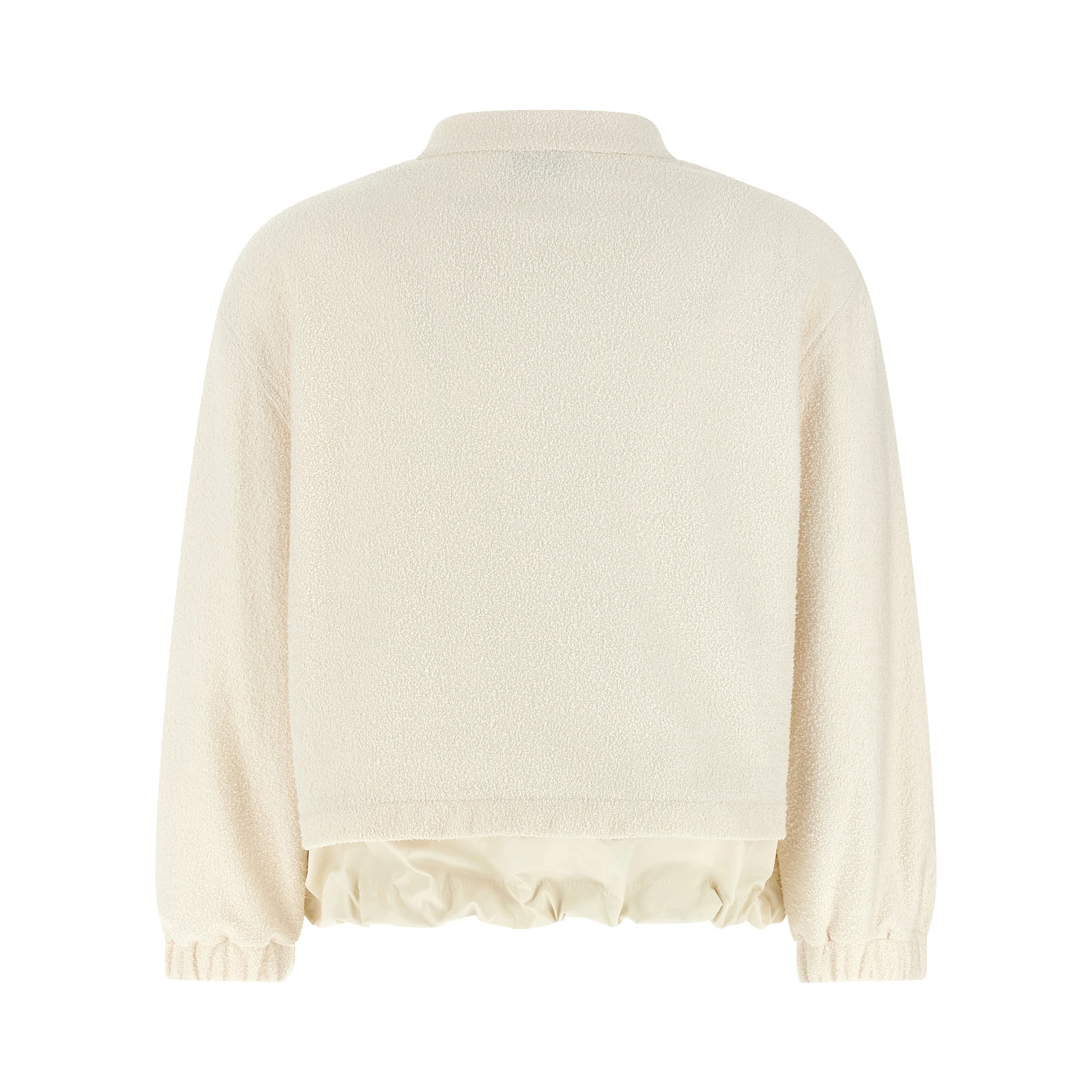 White Polyester Cardigan