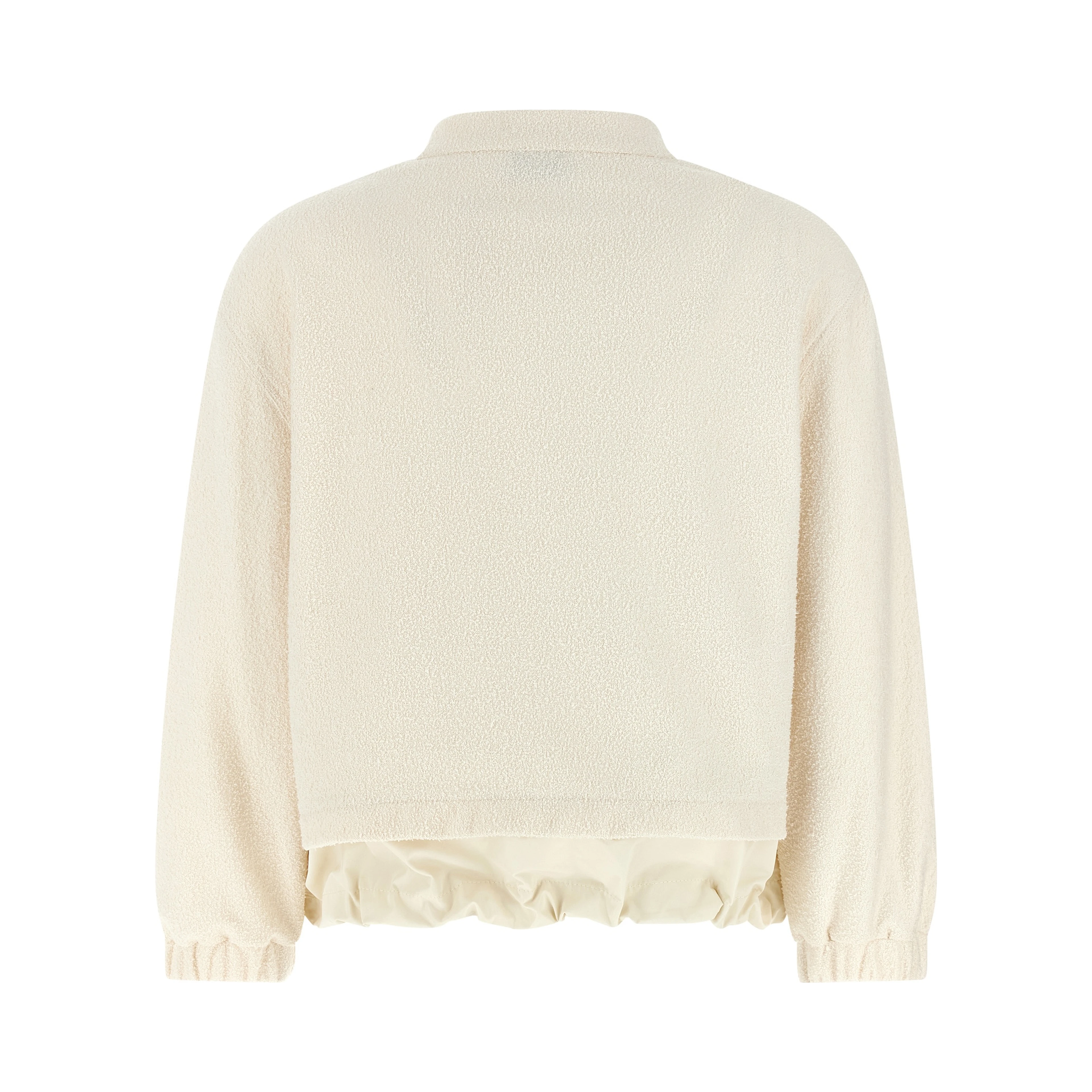 White Polyester Cardigan